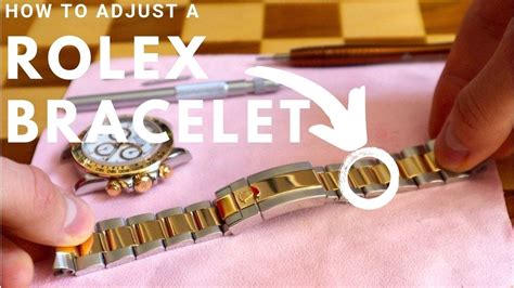 how to adjust a watch band rolex